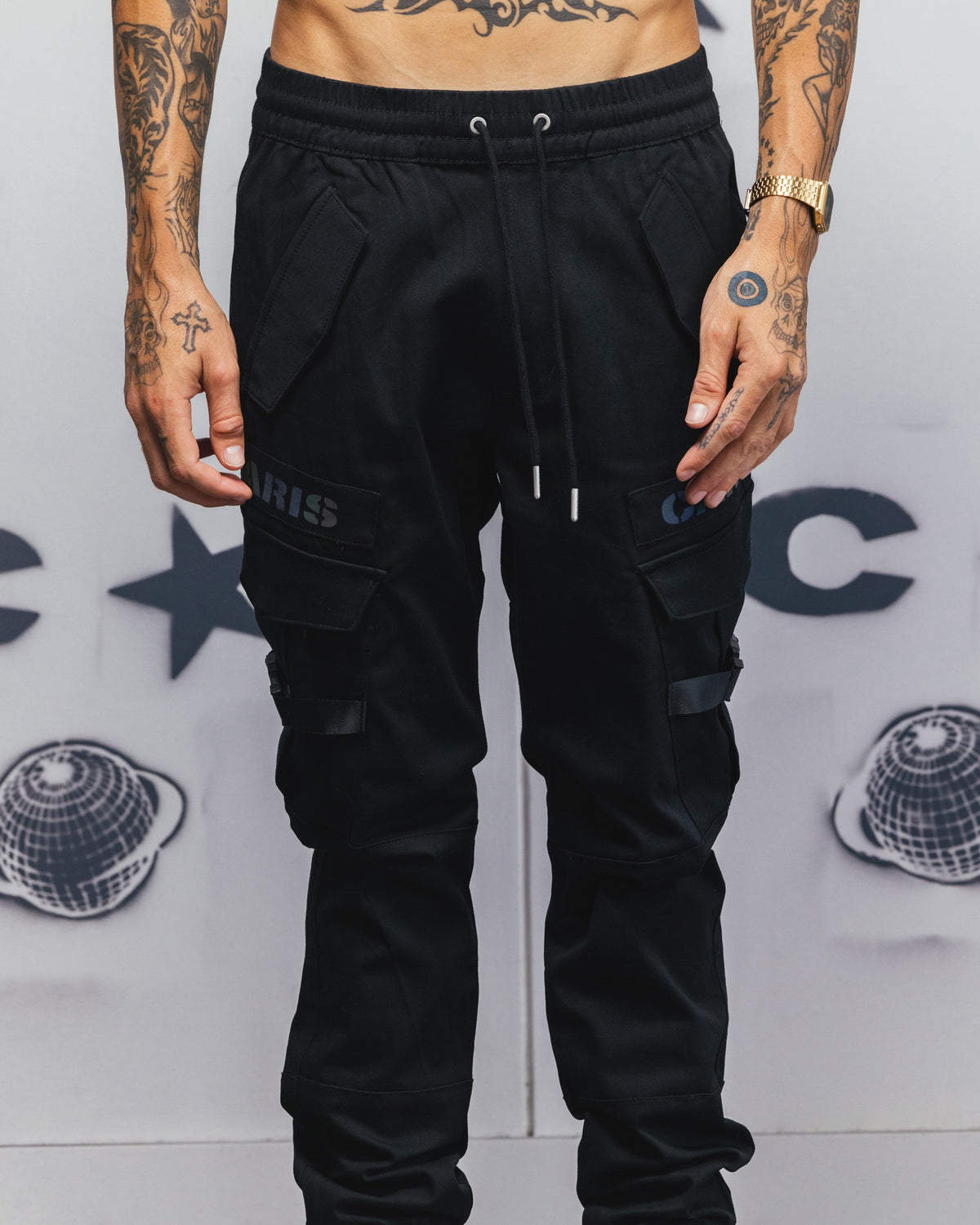 CARRE Carré Reflective Transition Cargo Joggers Black/Multi-coloured