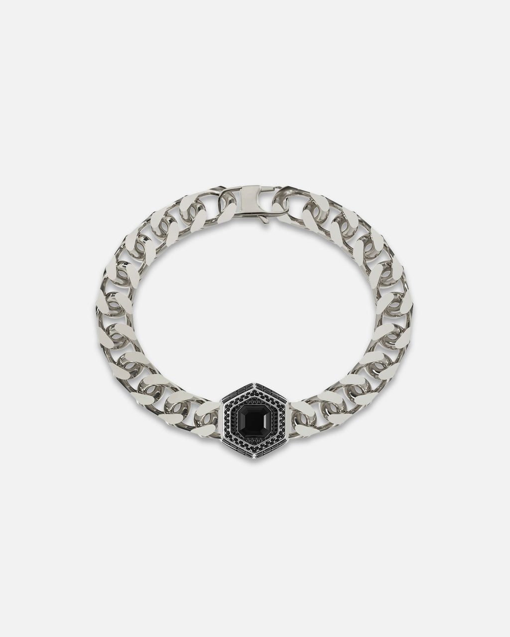 GUESS MAINLINE Guess Mainline Lion King Crystal Exagon Bracelet Silver