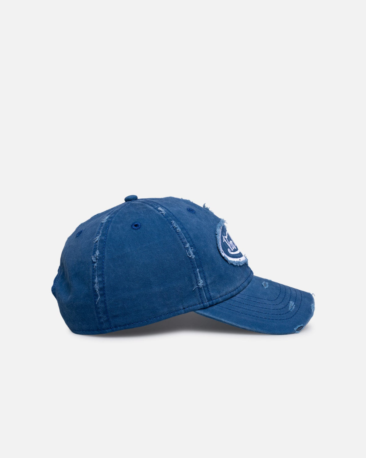 VON DUTCH Von Dutch Distressed Dad Strapback Washed Navy