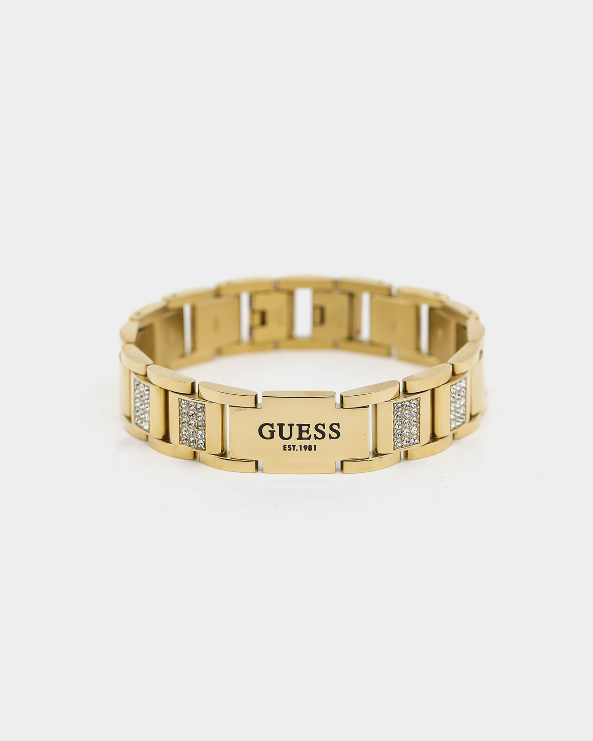 GUESS MAINLINE Guess Mainline 15mm Frontier Crystal Bracelet Gold