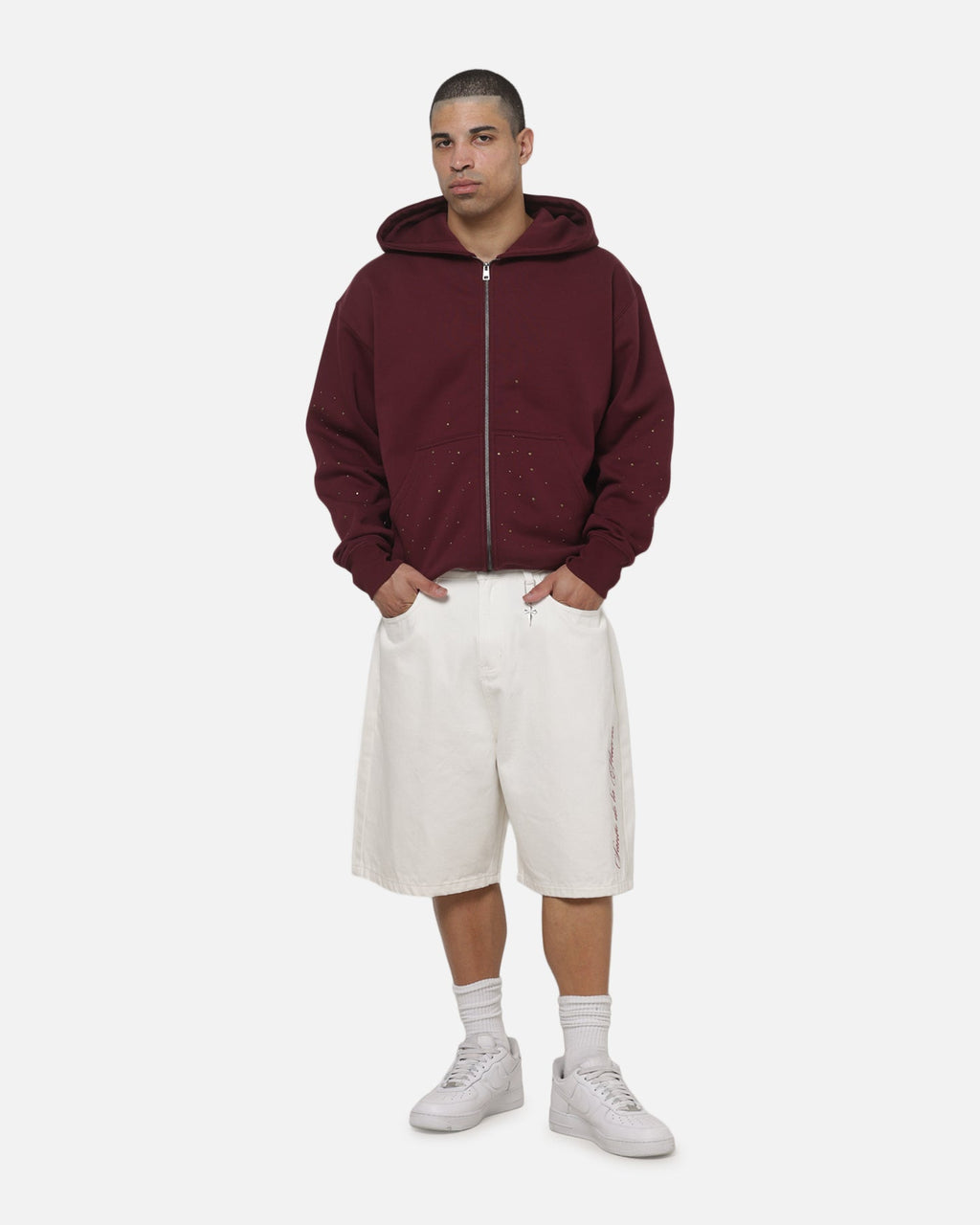 SAINT MORTA Original Saint Morta Medici Zip Hoodie Pigment Washed