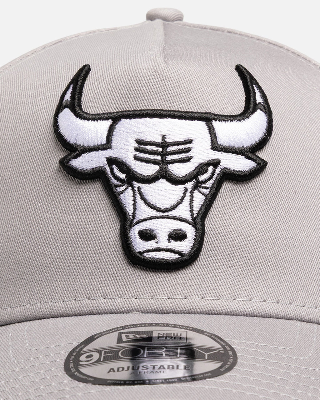 New Era Official New Era Chicago Bulls 9FORTY A-Frame Snapback Grey/Black/White