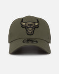 New Era Official New Era Chicago Bulls 'Olive/Black' 9FORTY A-Frame Snapback Olive/Black