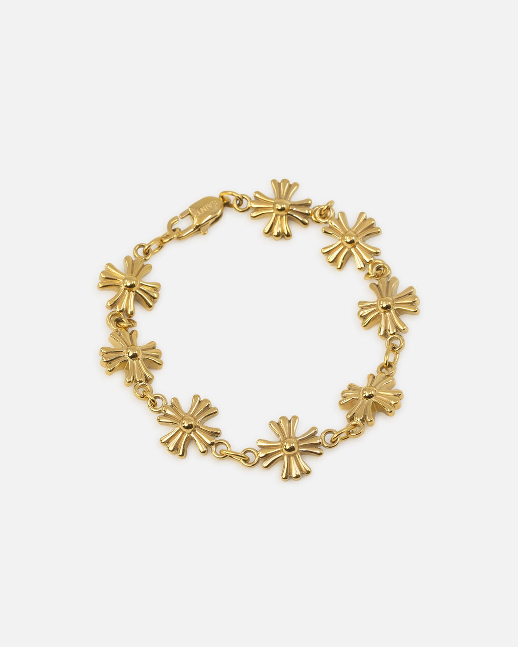 SAINT MORTA Premium Saint Morta Chrome Cross Bracelet Gold