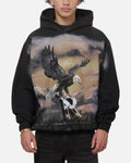 REPRESENT Premium Represent Chrome Flight Hoodie Stained Black