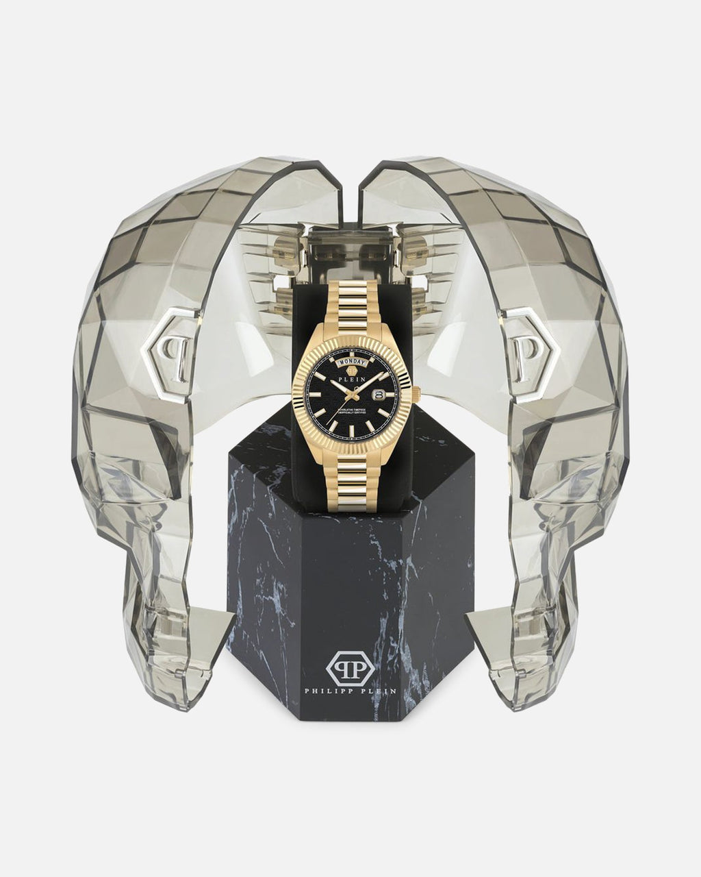 PHILIPP PLEIN Premium Philipp Plein Deluxe Bracelet Watch Gold