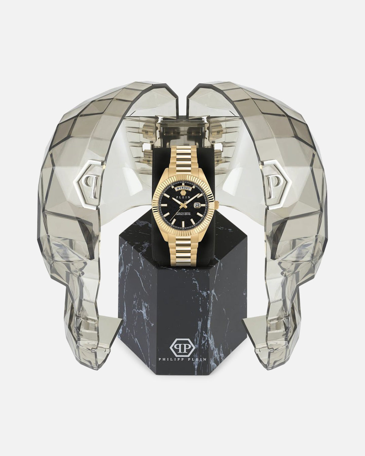 PHILIPP PLEIN Premium Philipp Plein Deluxe Bracelet Watch Gold