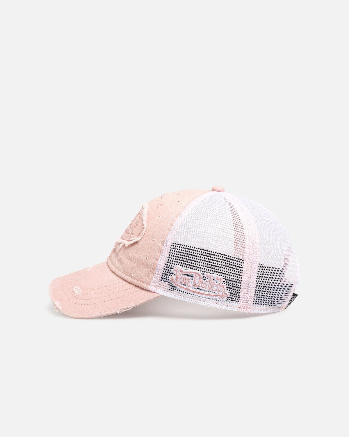 VON DUTCH Original Von Dutch Glitz Trucker Strapback Pink