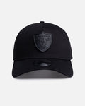 New Era Authentic New Era Las Vegas Raiders 'Black Metal Badge' 9FORTY A-Frame Snapback Black