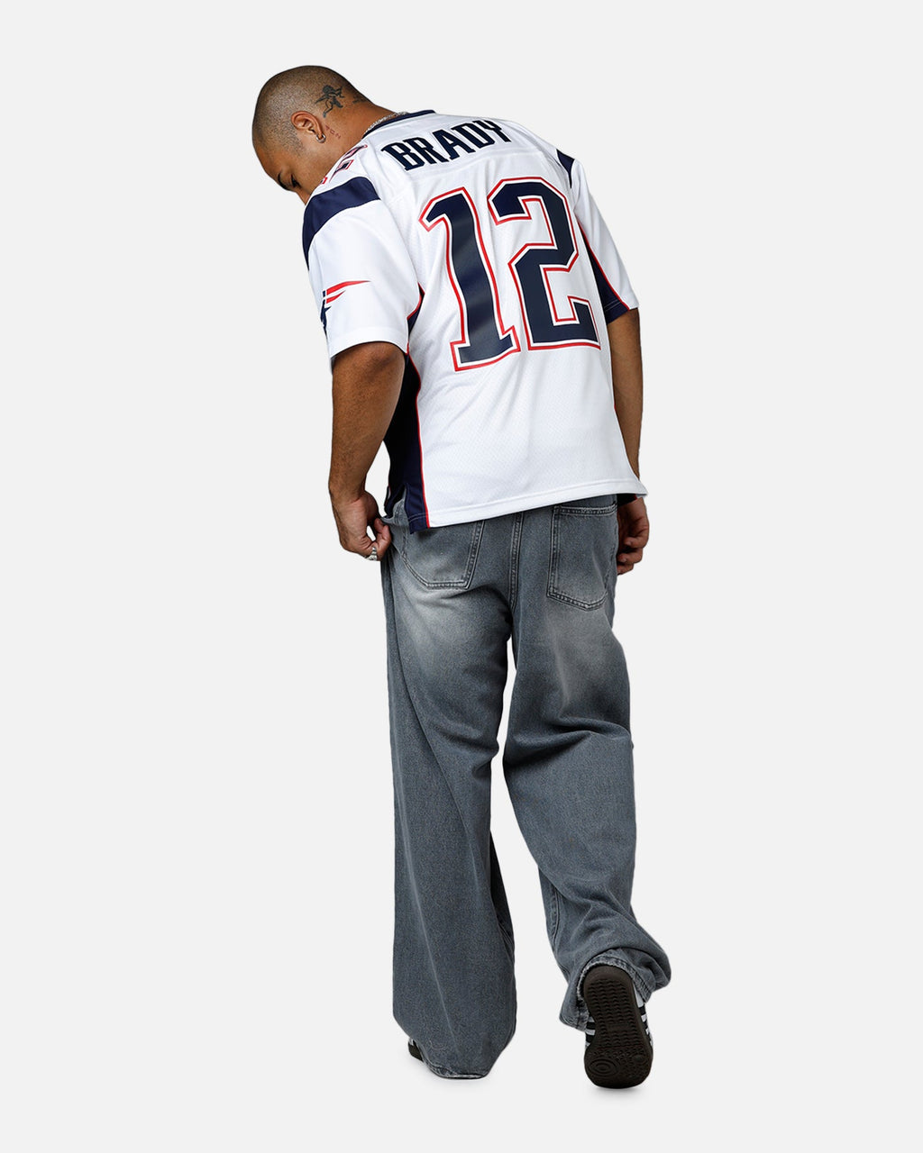 MITCHELL & NESS Mitchell & Ness New England Patriots Tom Brady #12 2000 Road Jersey White