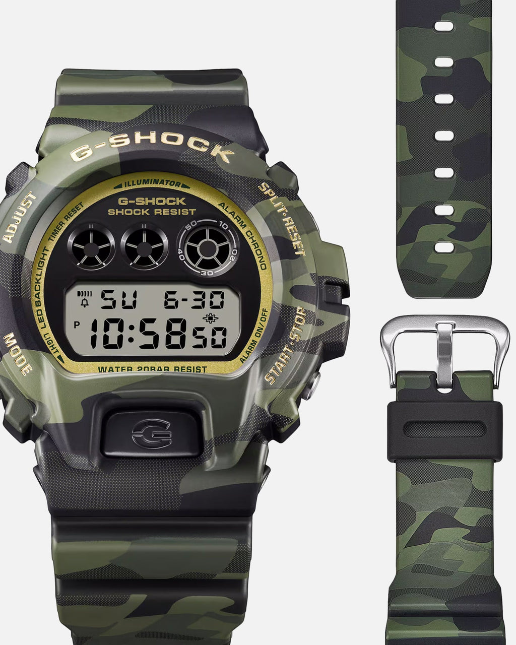 G SHOCK Classic G Shock DW-6900CMG-3DR Watch Camo