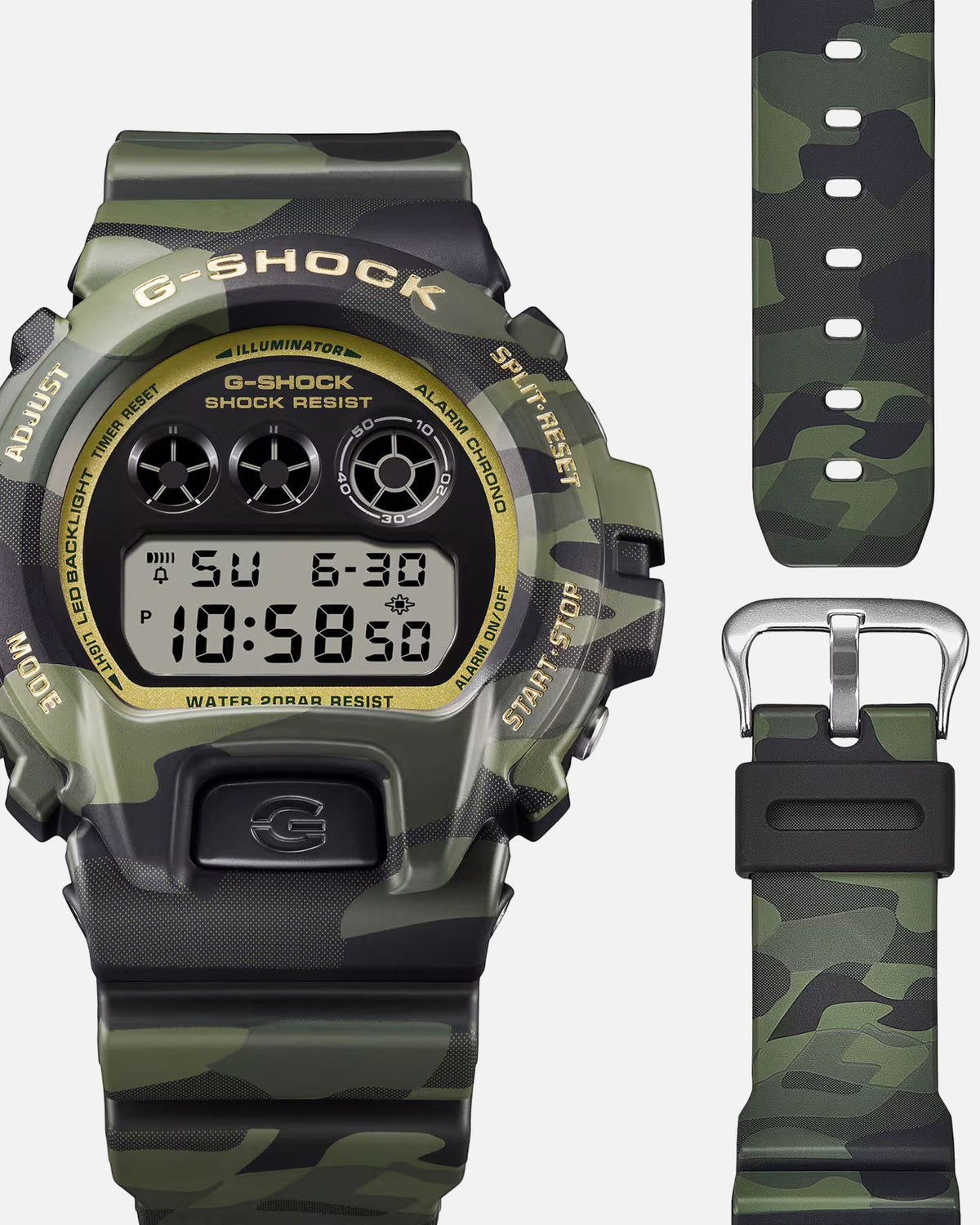 G SHOCK Classic G Shock DW-6900CMG-3DR Watch Camo