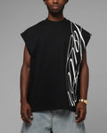 LOITER Loiter Script Muscle T-Shirt Black
