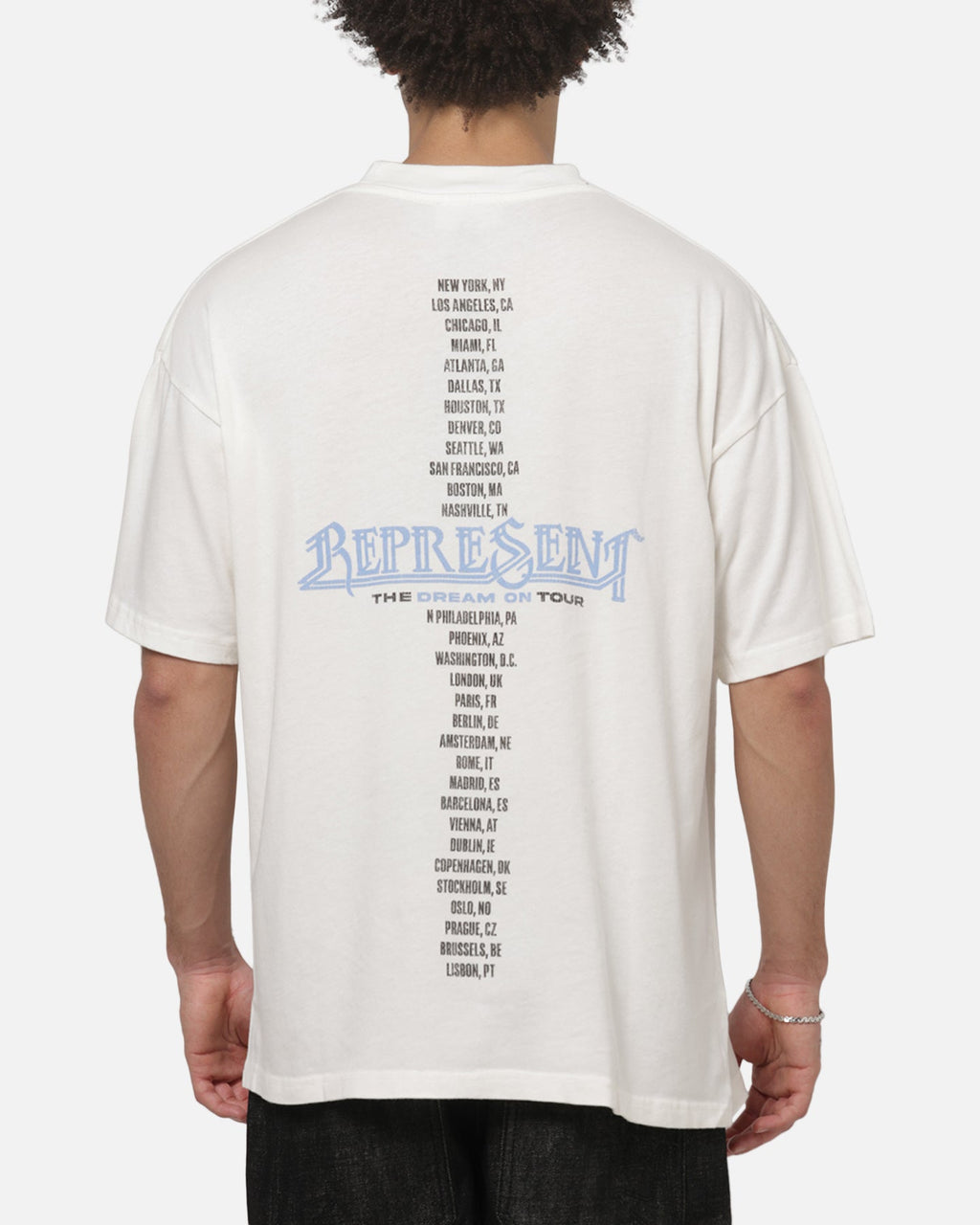 REPRESENT Represent Golden Tour T-Shirt Flat White