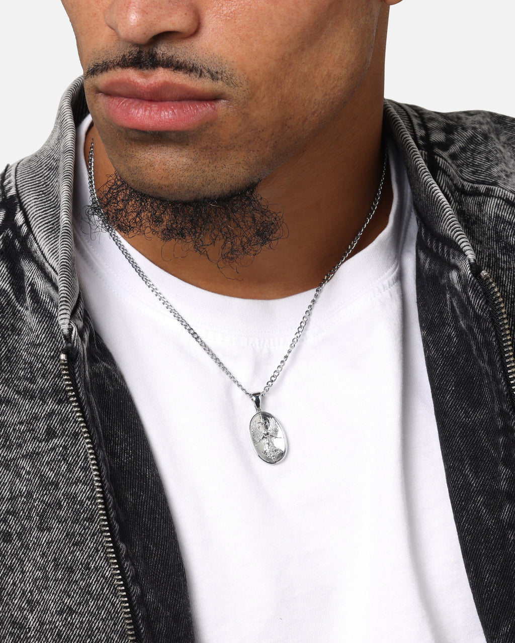 SAINT MORTA Premium Saint Morta Ethereal Pendant Chain White Gold