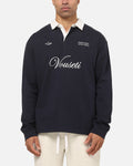 VOUSETI Vouseti Post Game Long Sleeve Polo Shirt Navy