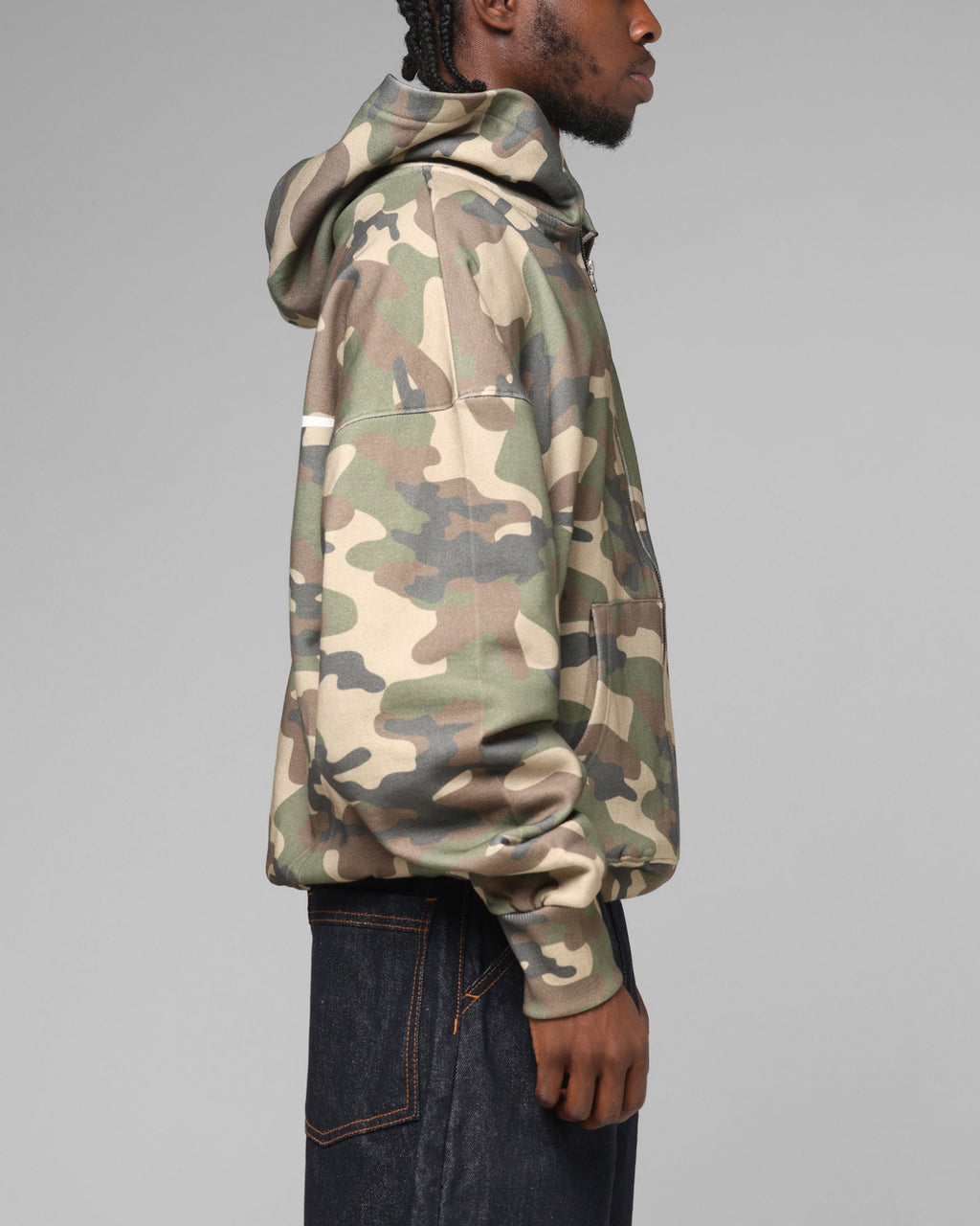 LOITER Loiter Ultra Hybrid Premium Zip Hoodie Camo