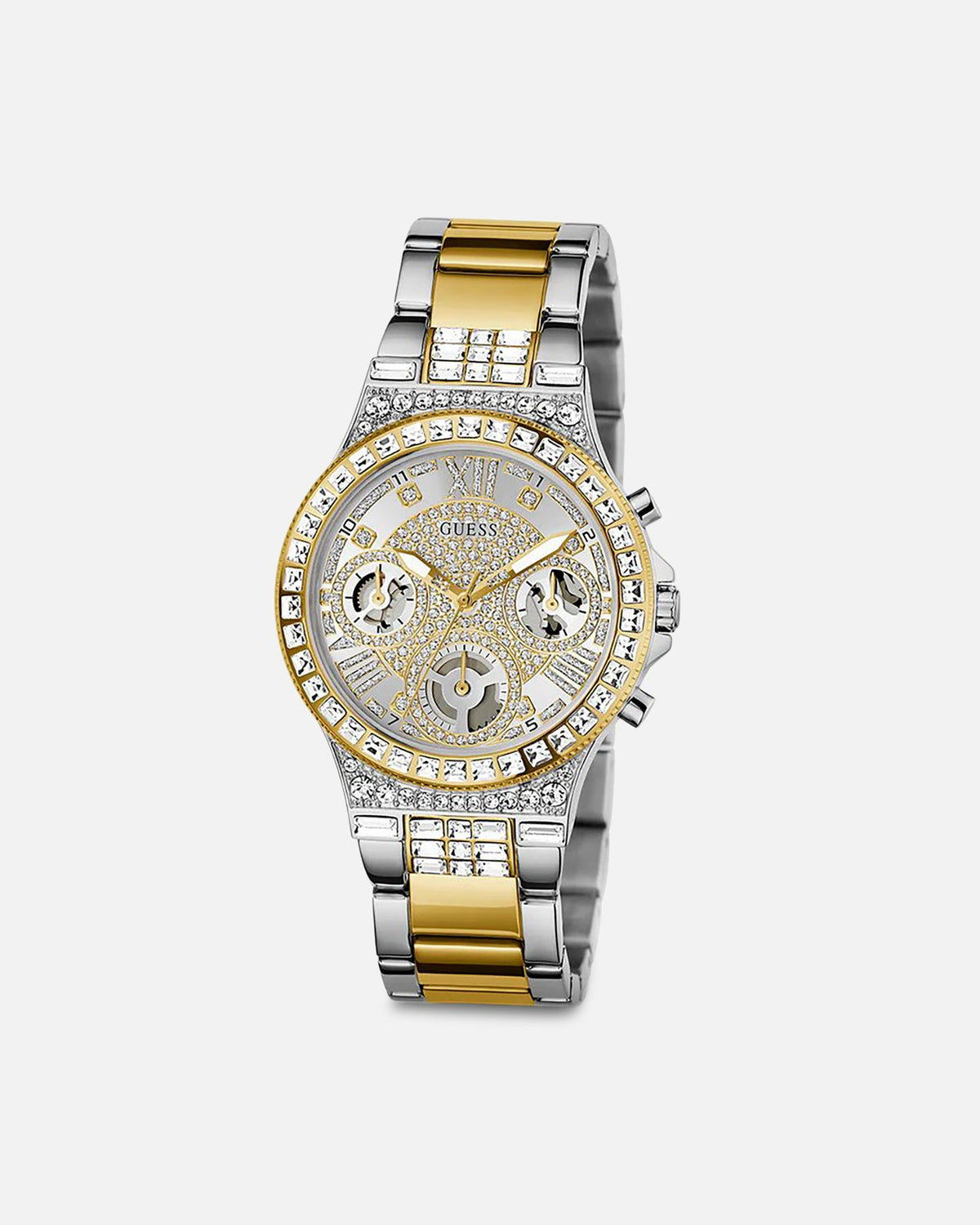 GUESS MAINLINE Guess Mainline Moonlight Two Tone Bracelet Watch White