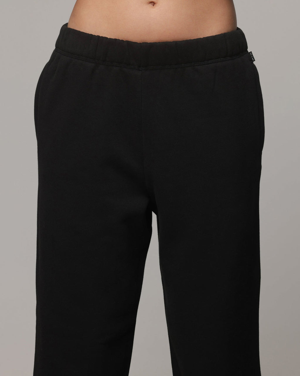 AMERICAN THRIFT American Thrift Women's Straight Leg Trackpants Black