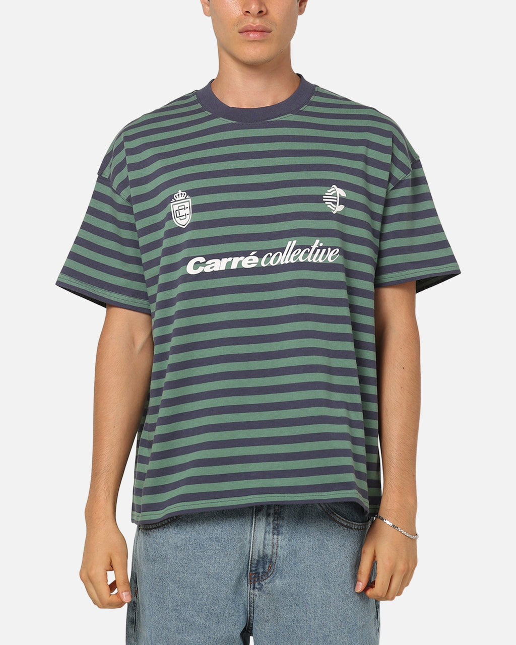 CARRE Carre Collective Stripe T-Shirt Navy Stripe
