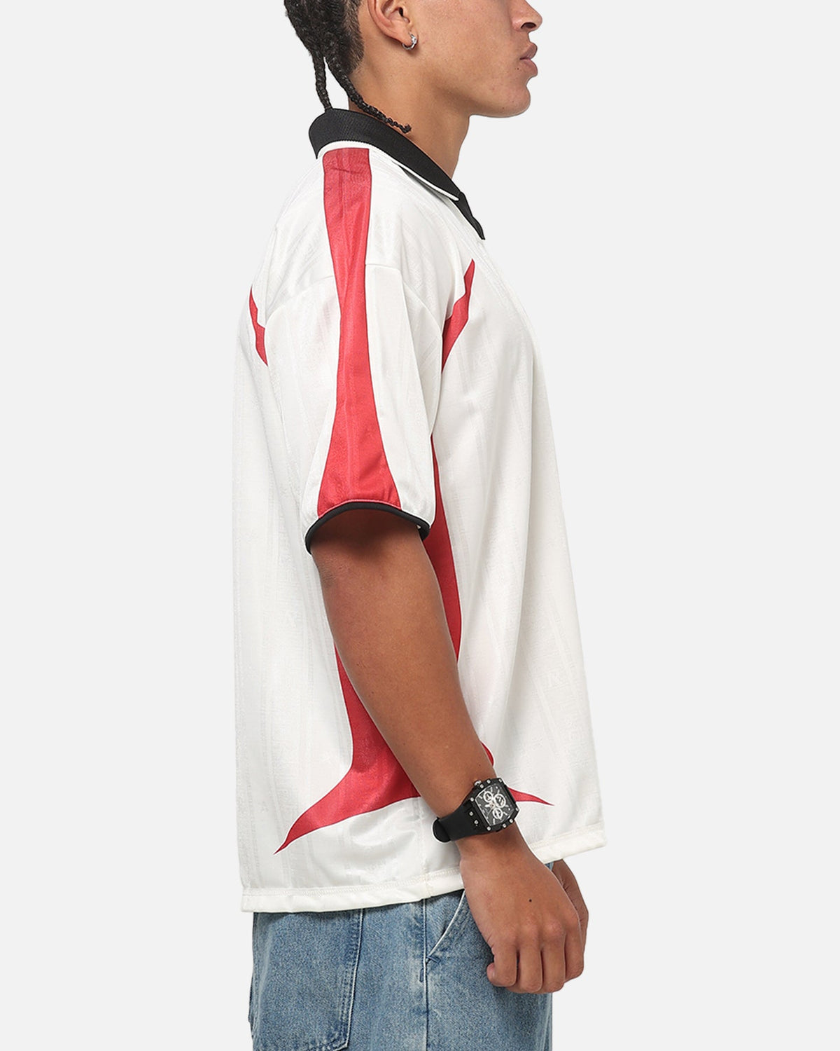 REPRESENT Authentic Represent Spike Football Top Flat White