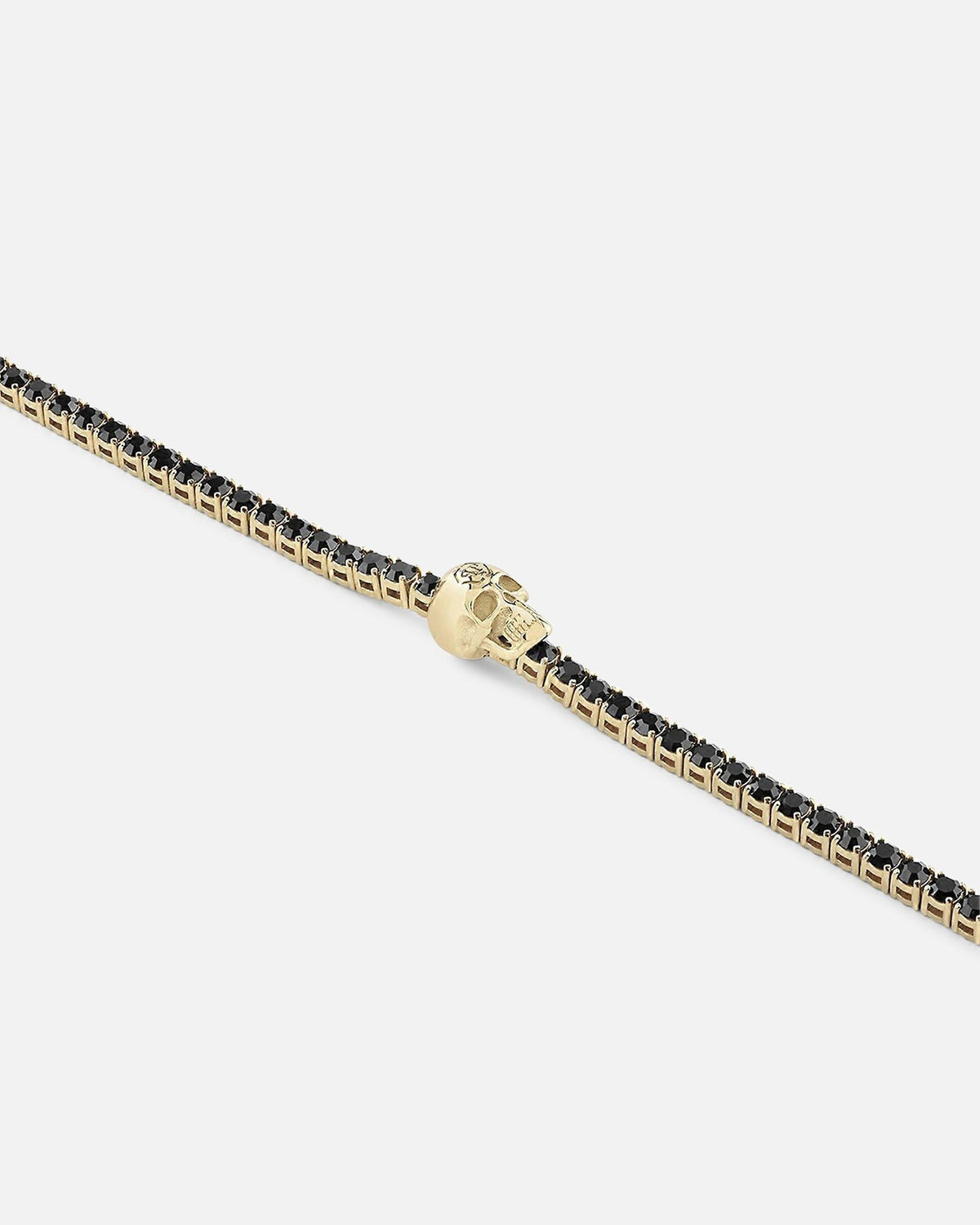 PHILIPP PLEIN Philipp Plein Plein Tennis Royal Black Crystal Bracelet Gold