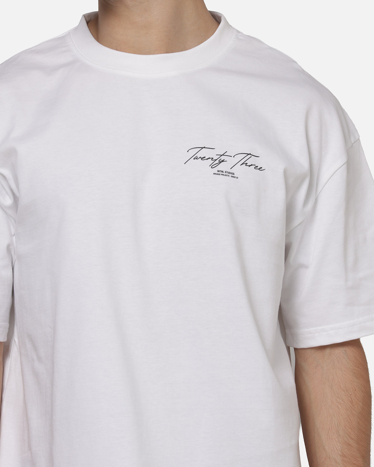 XXIII XXIII Script T-Shirt White/Black