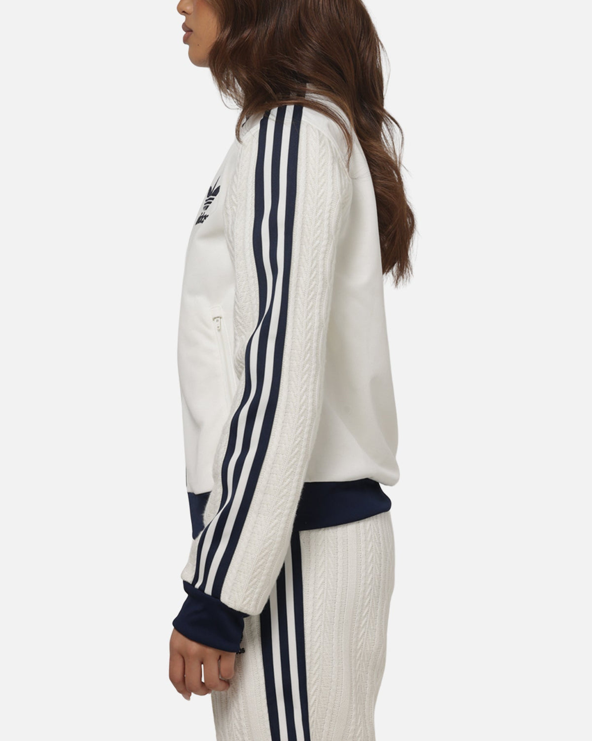 ADIDAS Adidas Women's Knit Classic Track Top Off White