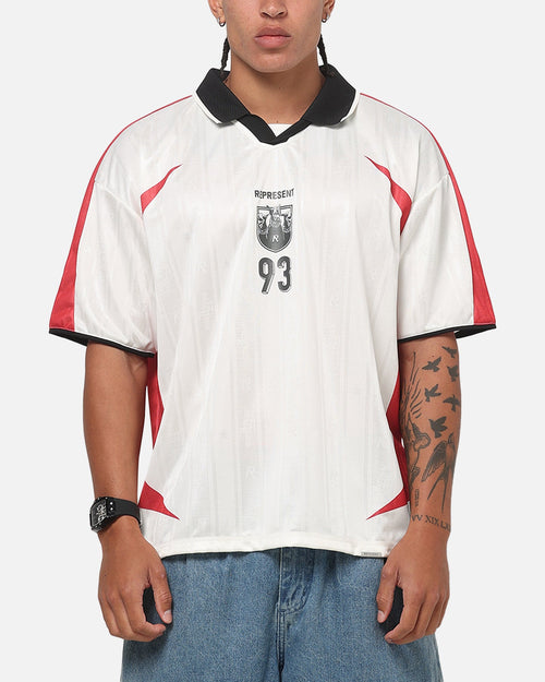 REPRESENT Authentic Represent Spike Football Top Flat White