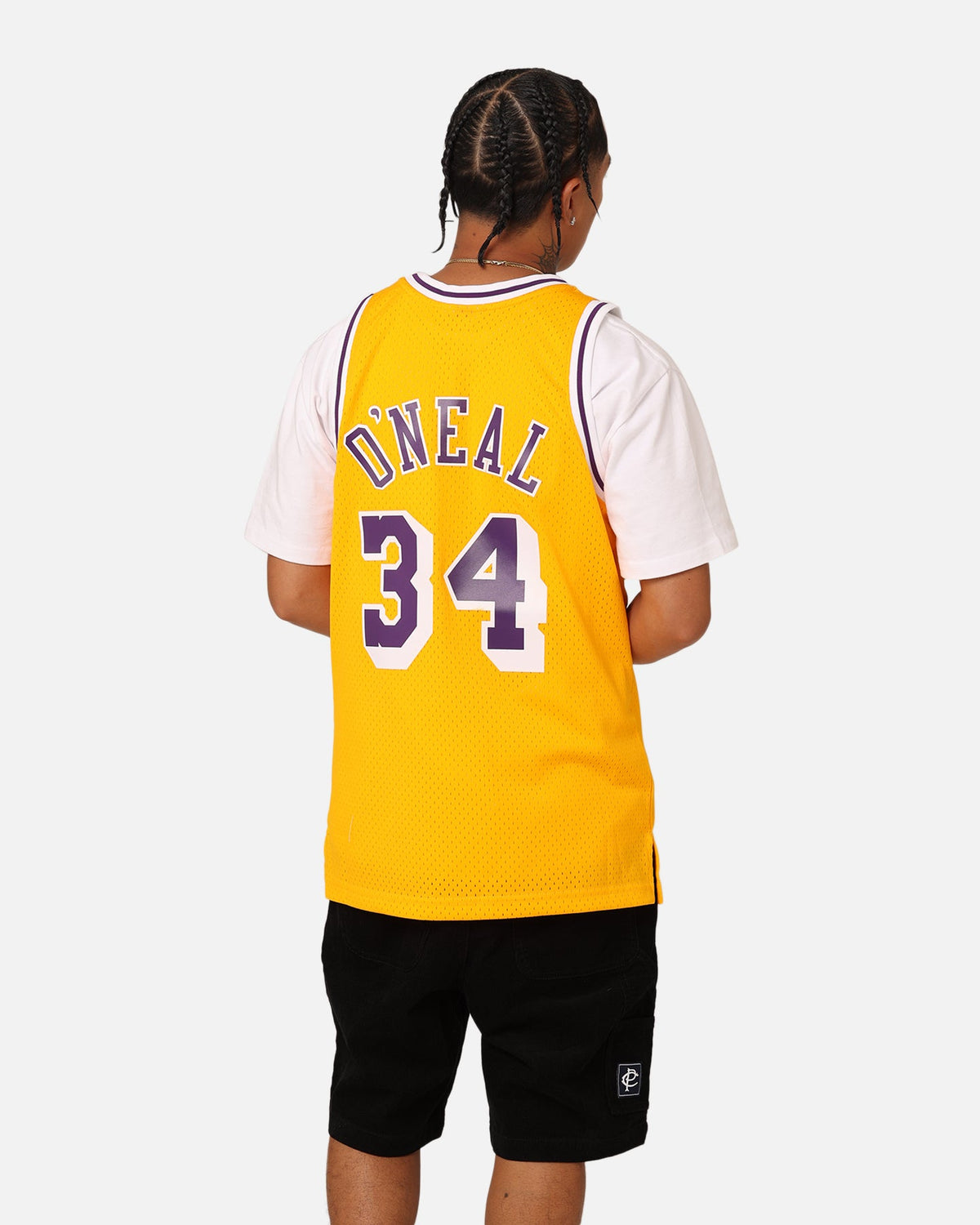 MITCHELL & NESS Mitchell & Ness Los Angeles Lakers Shaquille O'Neal '96-'97 #34 Swingman Jersey Yellow