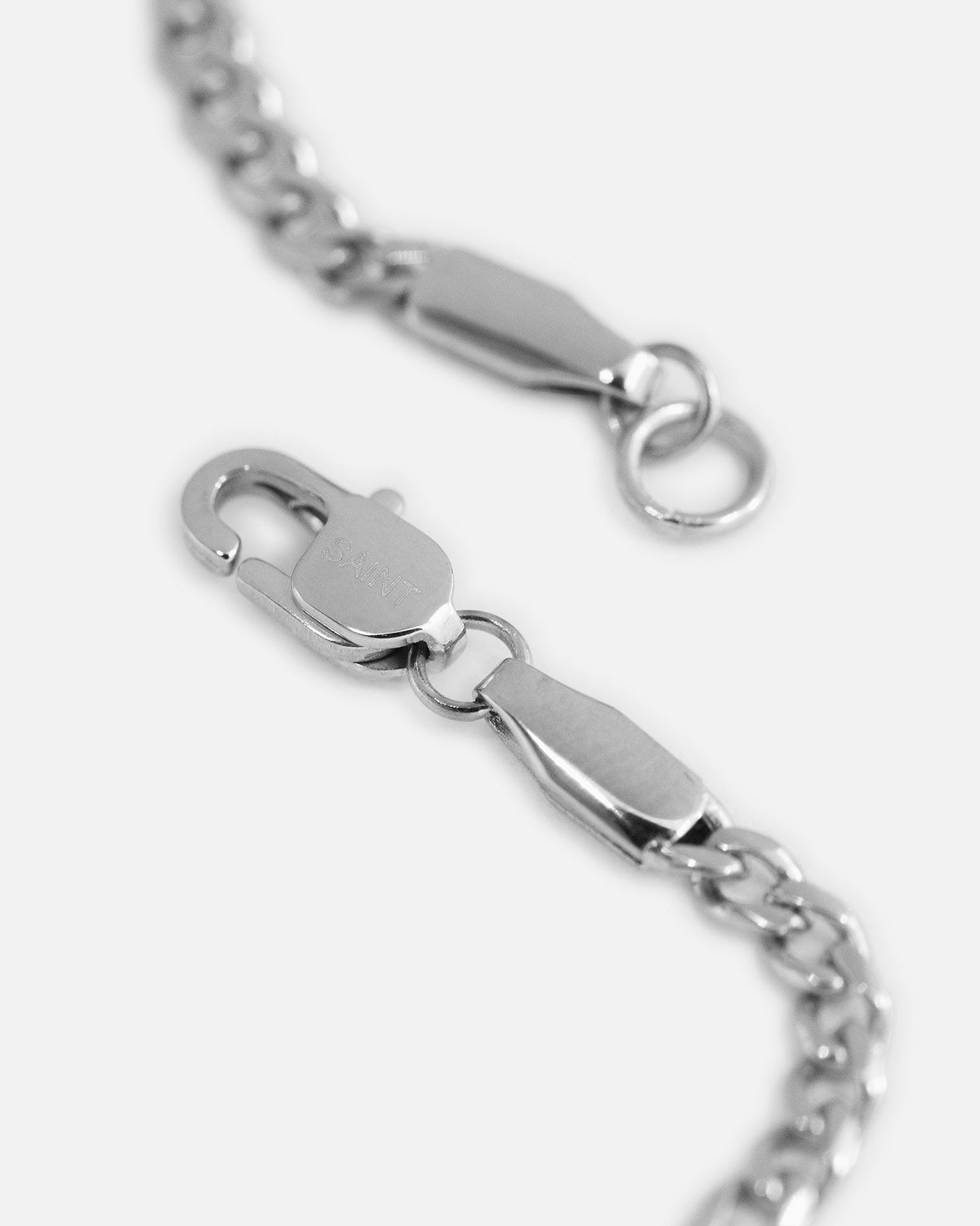 SAINT MORTA Saint Morta 2.7mm Diamond Curb Chain White Gold