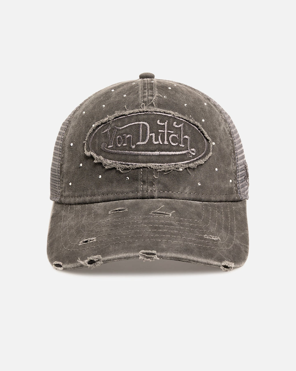 VON DUTCH Von Dutch Glitz Trucker Strapback Black Wash