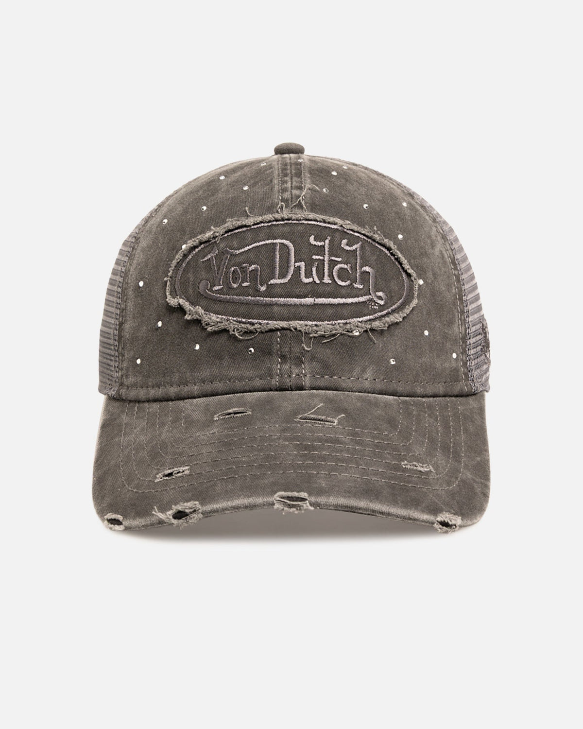 VON DUTCH Von Dutch Glitz Trucker Strapback Black Wash