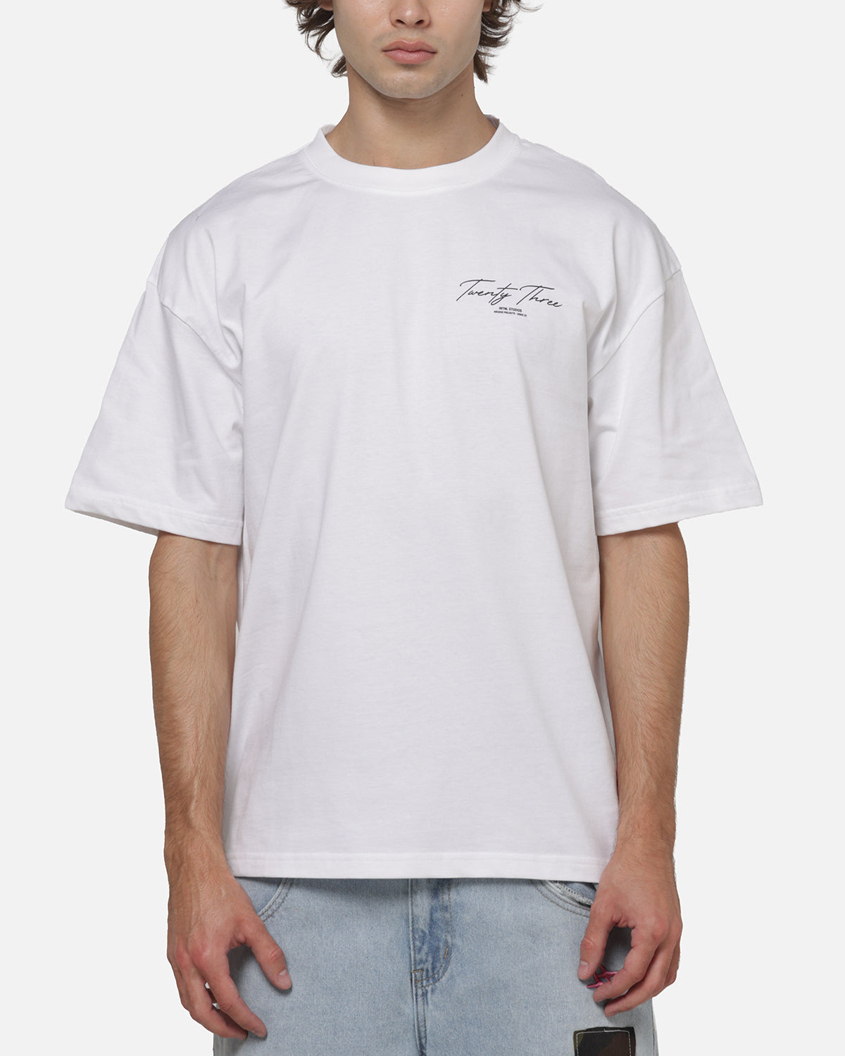 XXIII XXIII Script T-Shirt White/Black