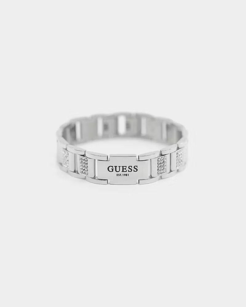 GUESS MAINLINE Authentic Guess Mainline Frontier 15MM Crystal Bracelet Silver