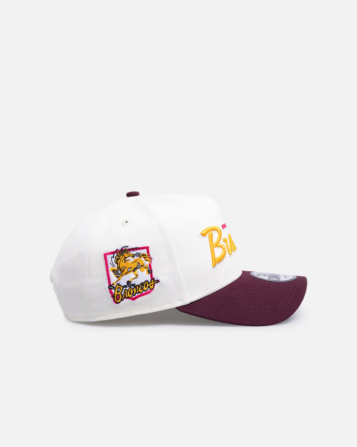 New Era Classic New Era Brisbane Broncos 'Chrome Script' 9FORTY A-Frame Snapback Official Team Colour