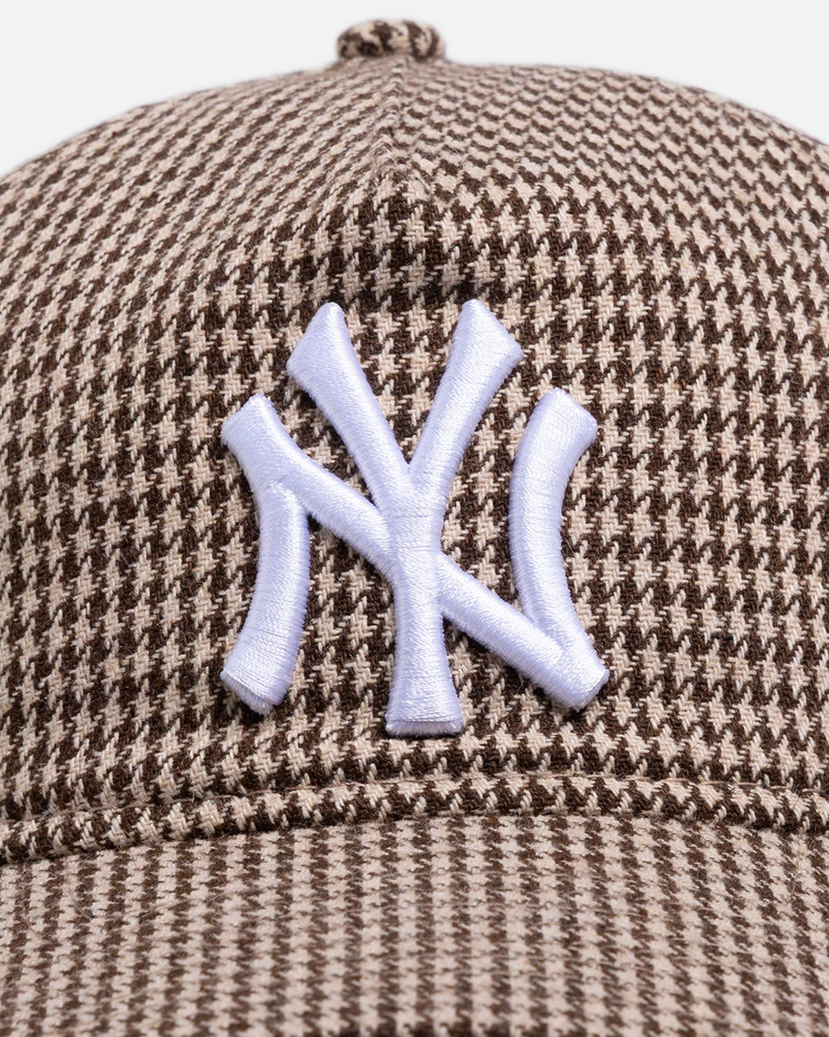New Era New Era New York Yankees 'Houndstooth' 9FORTY A-Frame Unstructured Strapback Brown
