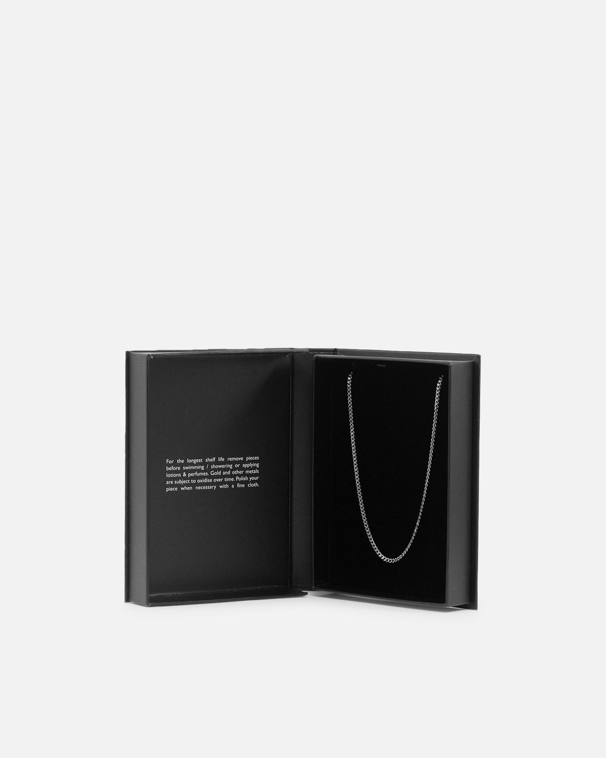 SAINT MORTA Saint Morta 2.7mm Diamond Curb Chain White Gold