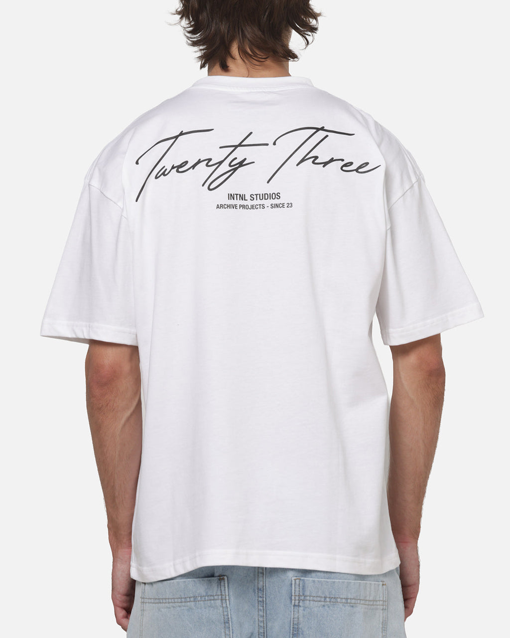 XXIII XXIII Script T-Shirt White/Black