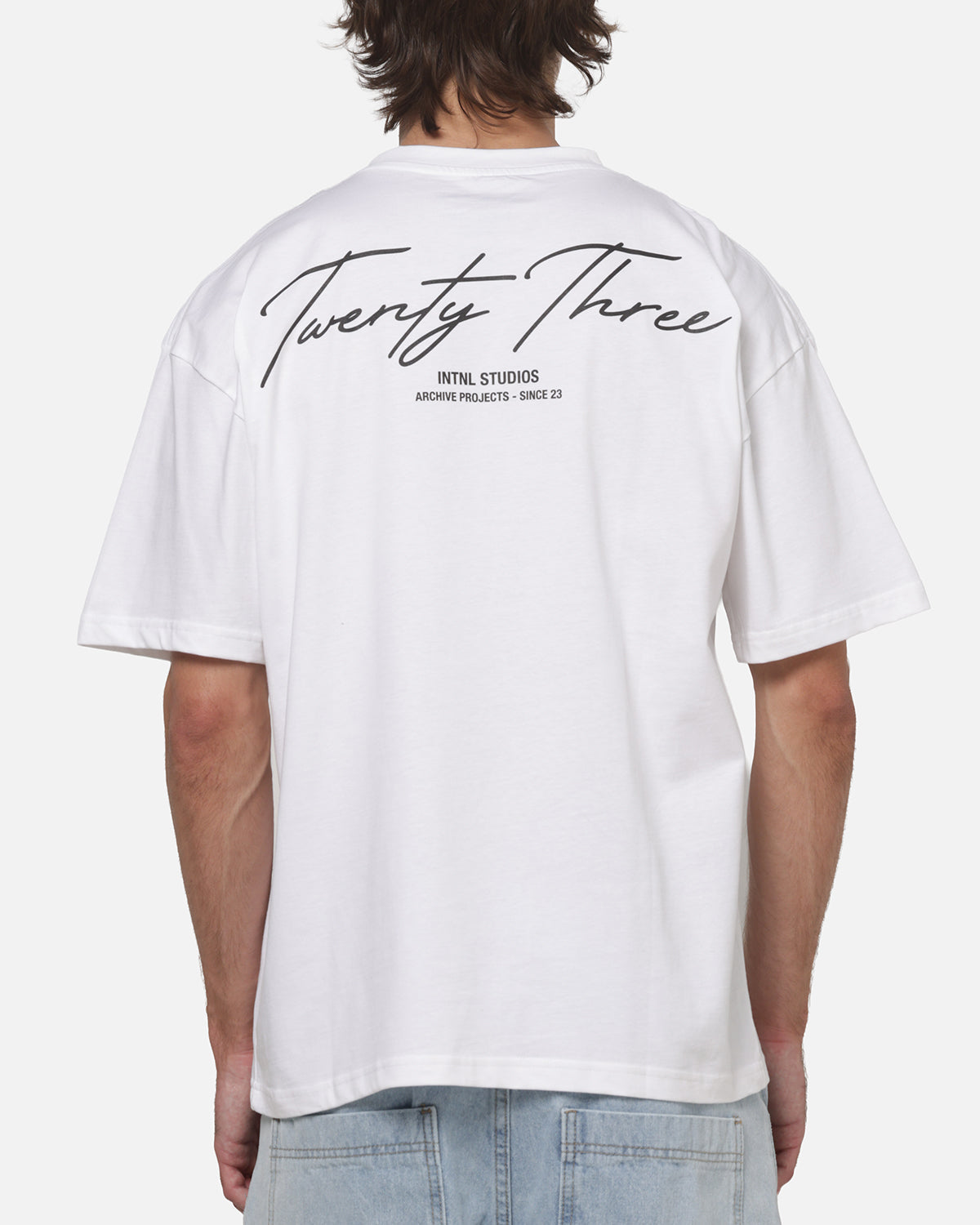XXIII XXIII Script T-Shirt White/Black