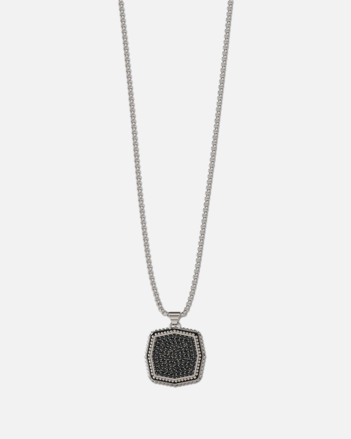 GUESS MAINLINE Original Guess Mainline Back To Black Octagon Necklace Black