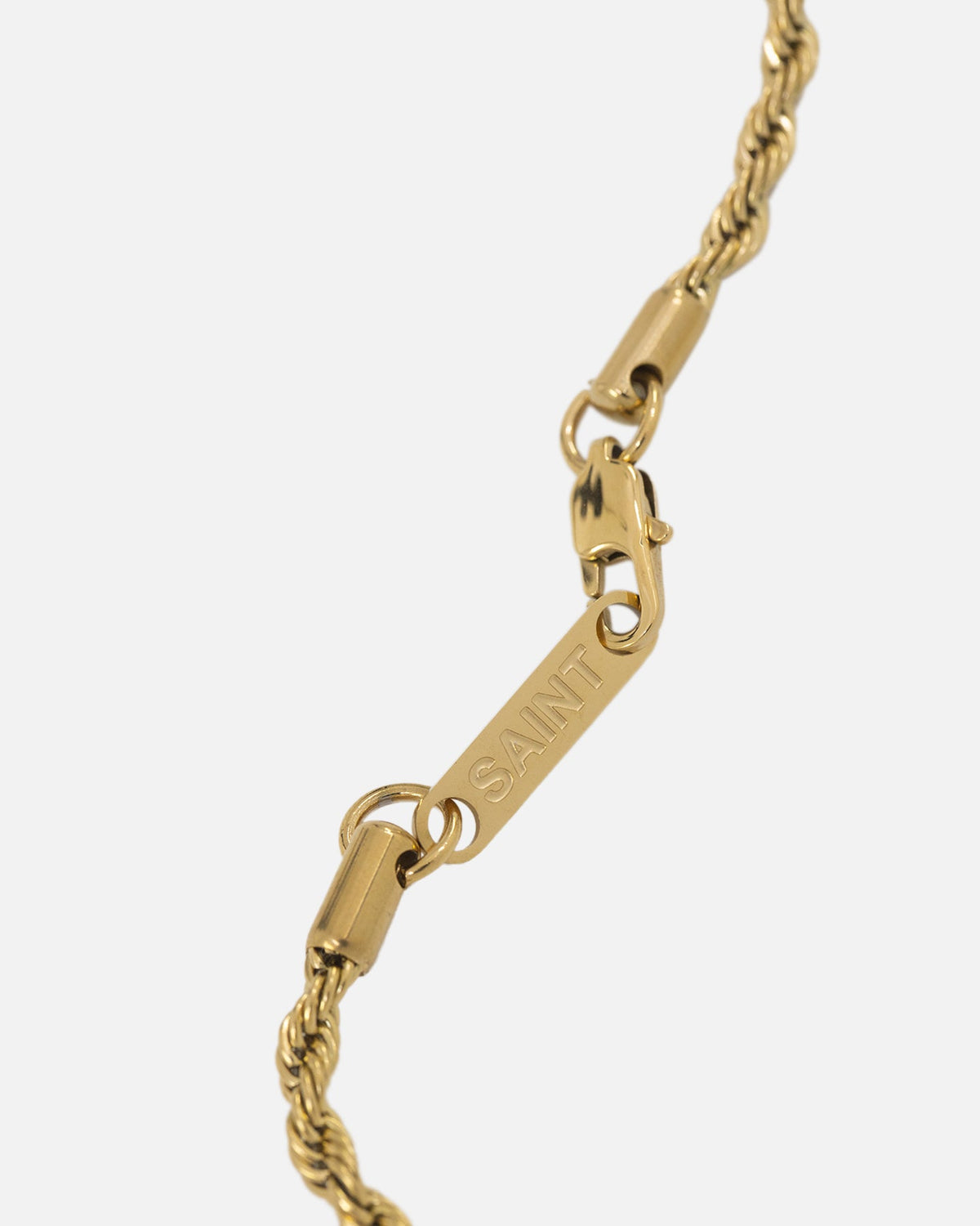 SAINT MORTA Saint Morta Cross Pendant Rope Chain & Bracelet Bundle Gold