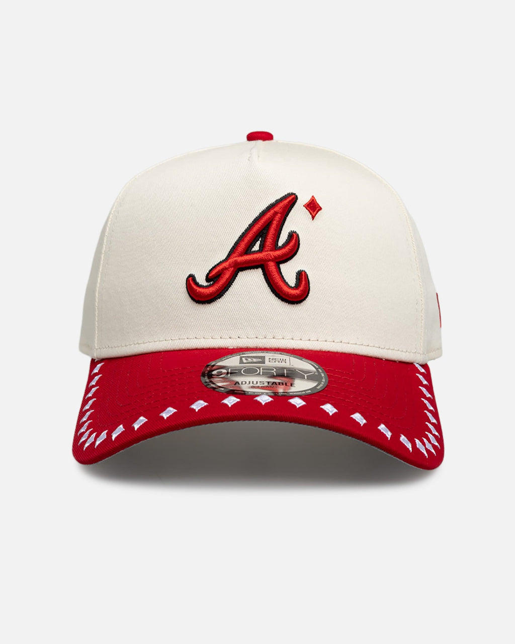 New Era New Era Atlanta Braves 'Royal Flush' 9FORTY A-Frame Snapback White/Red