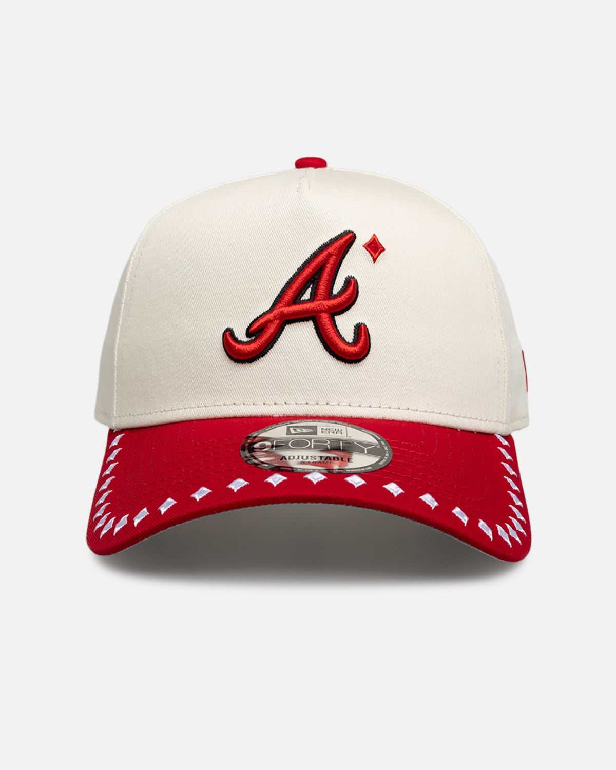 New Era New Era Atlanta Braves 'Royal Flush' 9FORTY A-Frame Snapback White/Red
