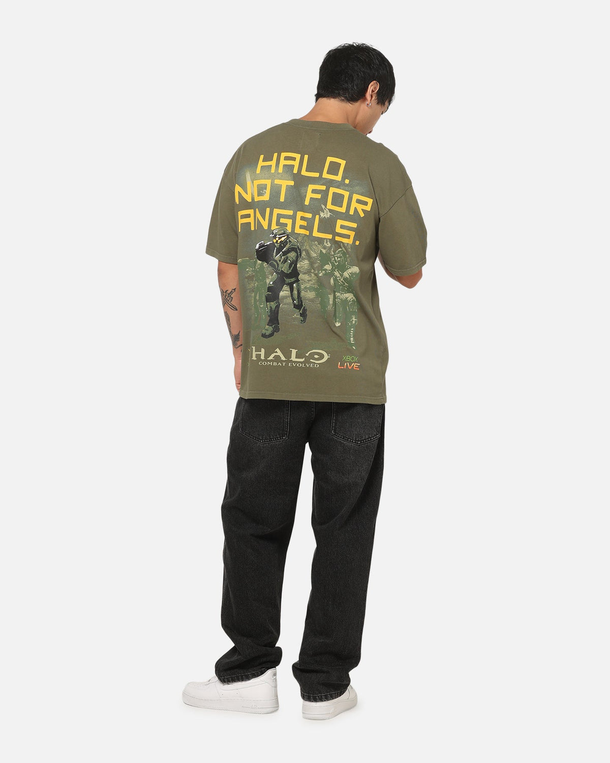 73Studio 73Studio x Halo 2 Not For Angels T-Shirt Military Green