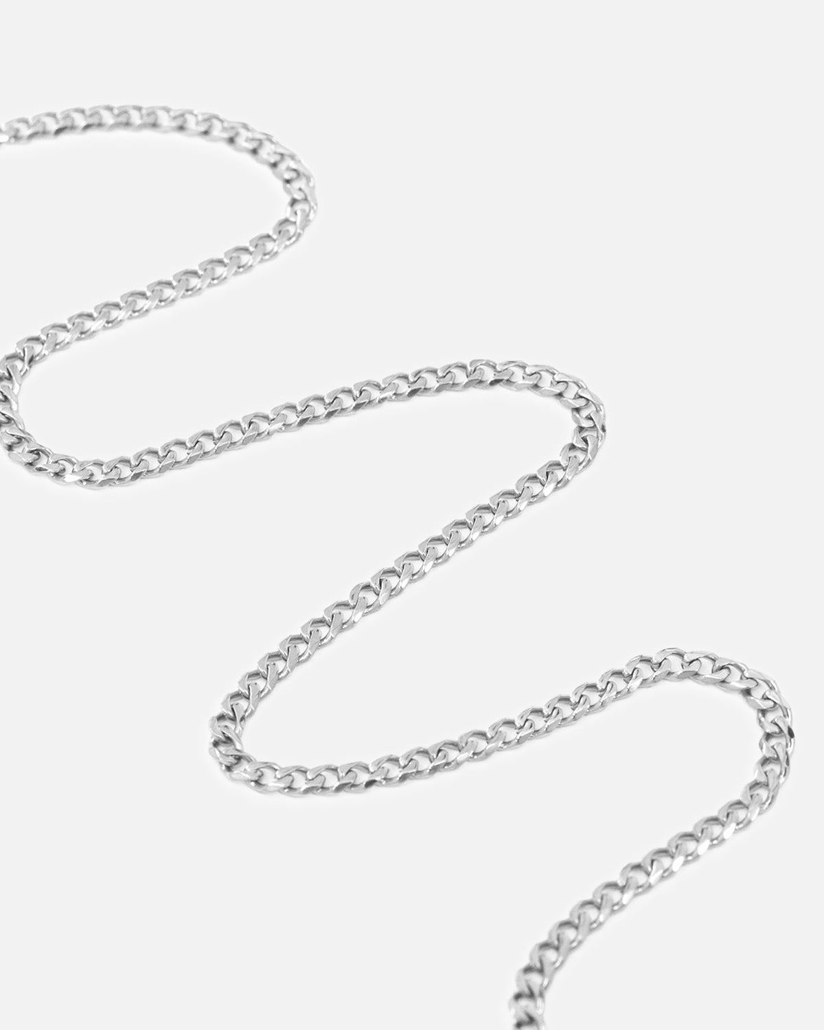SAINT MORTA Saint Morta 2.7mm Diamond Curb Chain White Gold