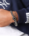 GUESS MAINLINE Guess Mainline Lion King Crystal Exagon Bracelet Silver