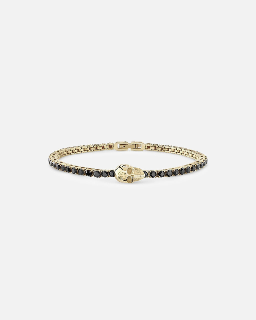 PHILIPP PLEIN Philipp Plein Plein Tennis Royal Black Crystal Bracelet Gold
