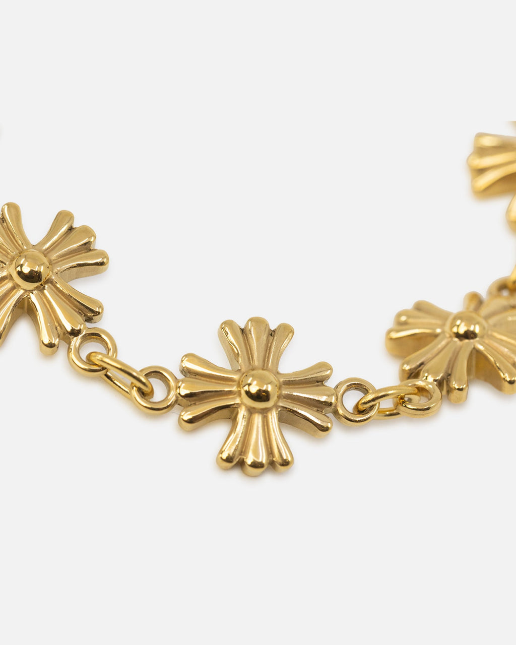 SAINT MORTA Premium Saint Morta Chrome Cross Bracelet Gold