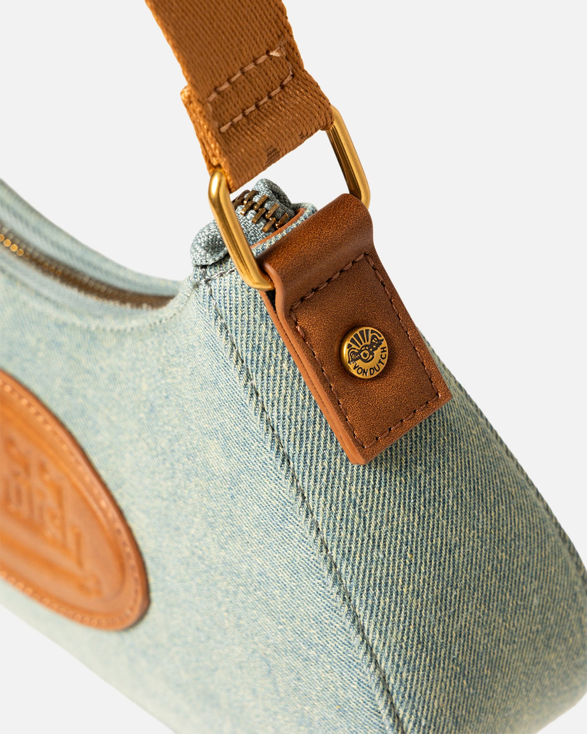 VON DUTCH Von Dutch Women's Amy Dirty Shoulder Bag Dirty Denim